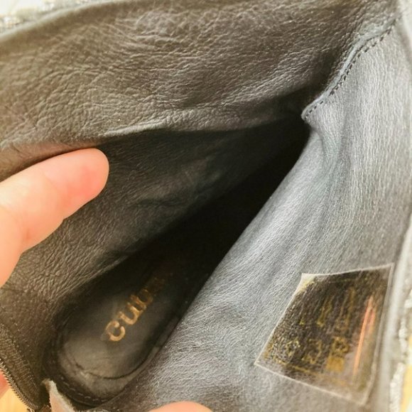 Anthropologie Cubanas Ciara Glitter Heeled Boots - Picture 13 of 16